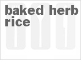 recipe for baked herb rice