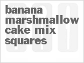 recipe for banana marshmallow cake mix squares