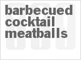 recipe for slow cooker barbecued cocktail meatballs