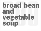 recipe for broad bean and vegetable soup