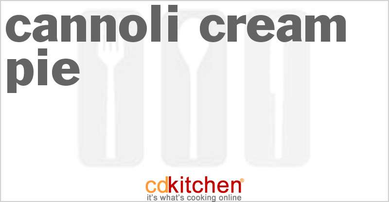 Cannoli Cream Pie - CDKitchen.com