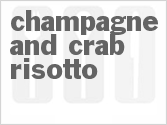 recipe for champagne and crab risotto