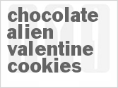 recipe for chocolate alien valentine cookies