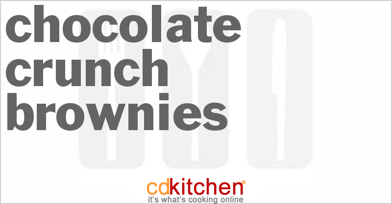 Chocolate Crunch Brownies - CDKitchen.com