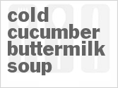 recipe for cold cucumber buttermilk soup