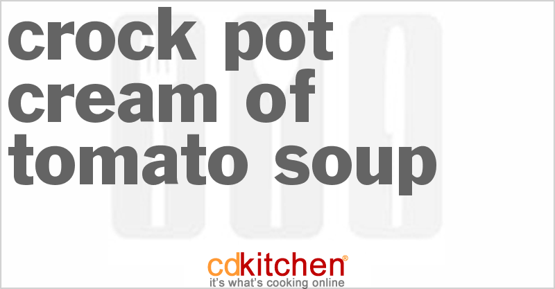 Cream Of Tomato Soup - CDKitchen.com