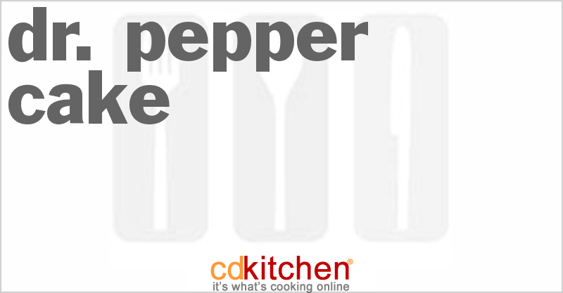 Dr. Pepper Cake - CDKitchen.com