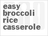 recipe for easy broccoli-rice casserole