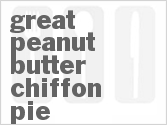 recipe for great peanut butter chiffon pie