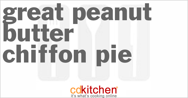 Great Peanut Butter Chiffon Pie - CDKitchen.com