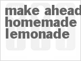 recipe for make ahead homemade lemonade