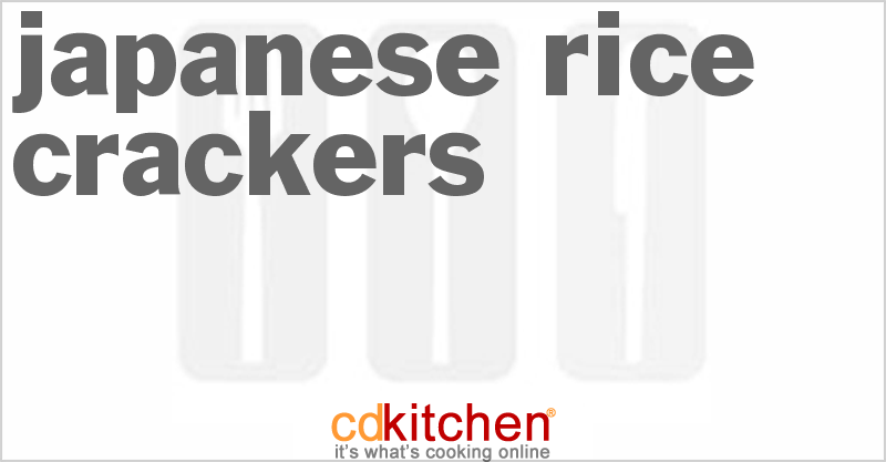 Japanese Rice Crackers - CDKitchen.com