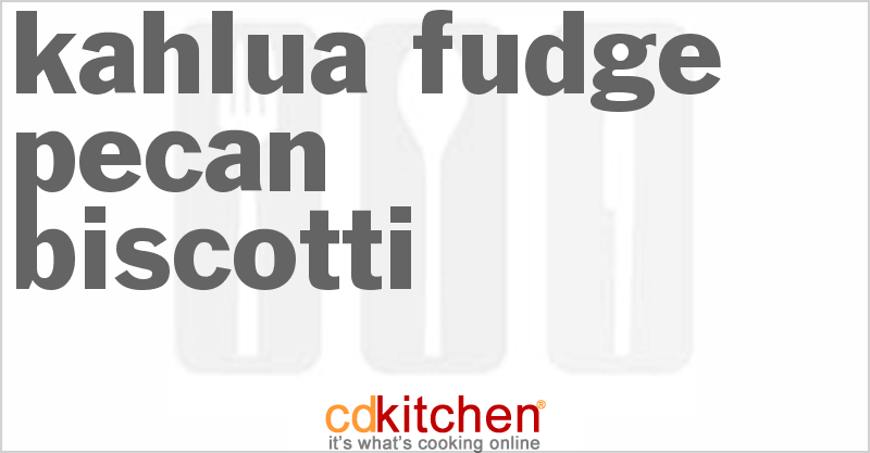 Kahlua Fudge Pecan Biscotti - CDKitchen.com