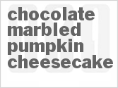 recipe for chocolate marbled pumpkin cheesecake