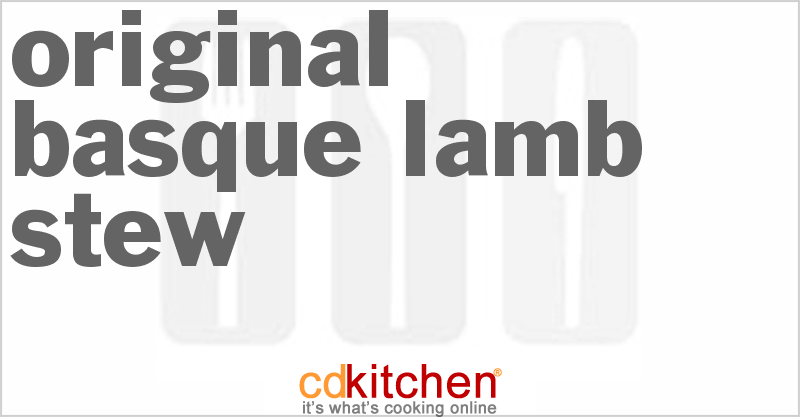 Original Basque Lamb Stew - CDKitchen.com