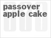 recipe for passover apple cake