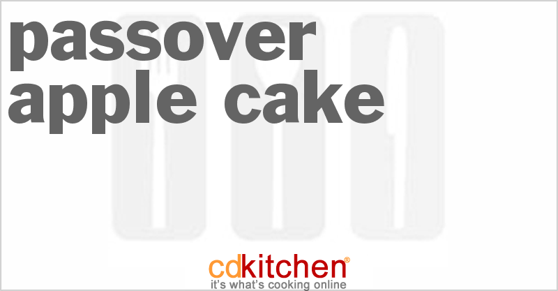 Passover Apple Cake - CDKitchen.com