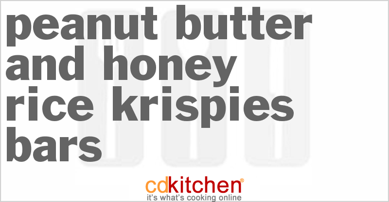 Peanut Butter And Honey Rice Krispies Bars - CDKitchen.com