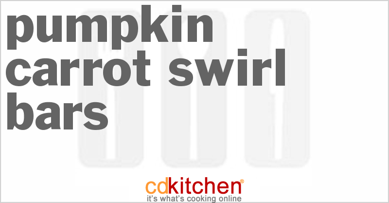 Pumpkin Carrot Swirl Bars - CDKitchen.com