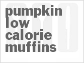 recipe for pumpkin low-calorie muffins