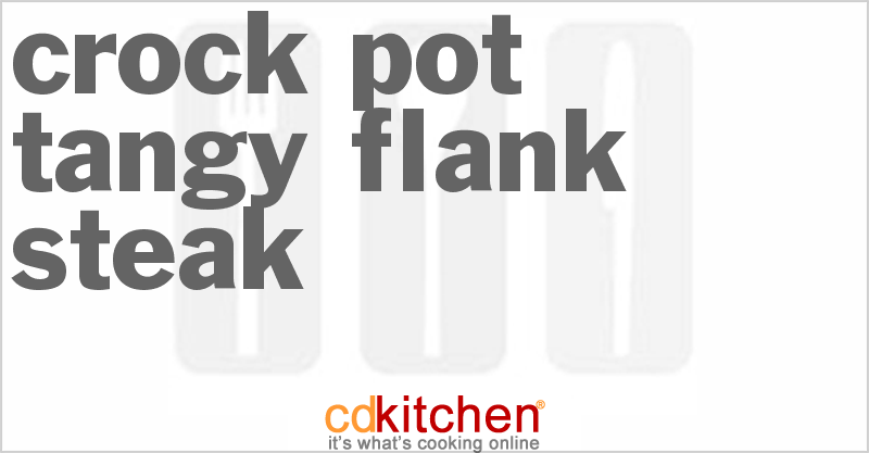 Tangy Flank Steak - CDKitchen.com