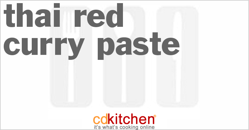 Thai Red Curry Paste - CDKitchen.com