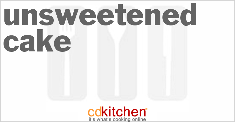 Unsweetened Cake - CDKitchen.com