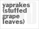 recipe for yaprakes (stuffed grape leaves)