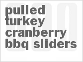 Pulled Turkey Cranberry BBQ Sliders