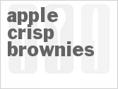 recipe for apple crisp brownies
