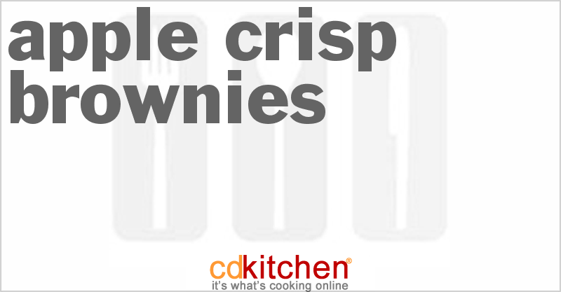 Apple Crisp Brownies - CDKitchen.com