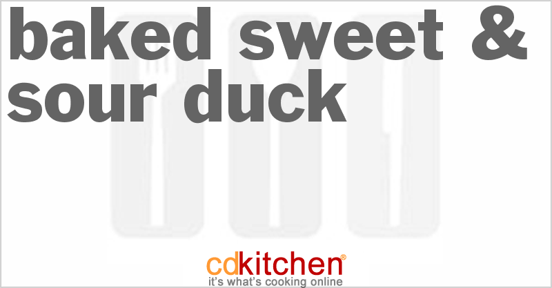 Baked Sweet & Sour Duck - CDKitchen.com