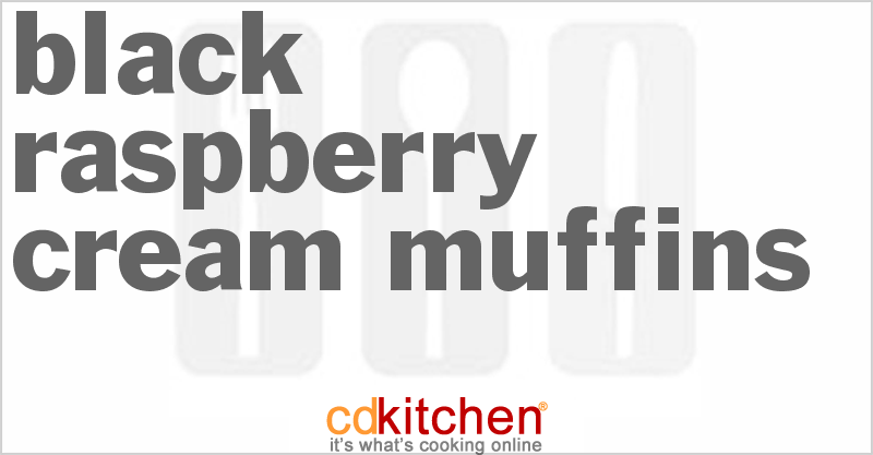 Black Raspberry Cream Muffins - CDKitchen.com