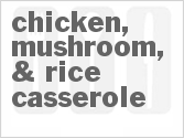 recipe for slow cooker chicken, mushroom, & rice casserole