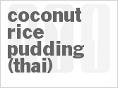 recipe for coconut rice pudding (thai)