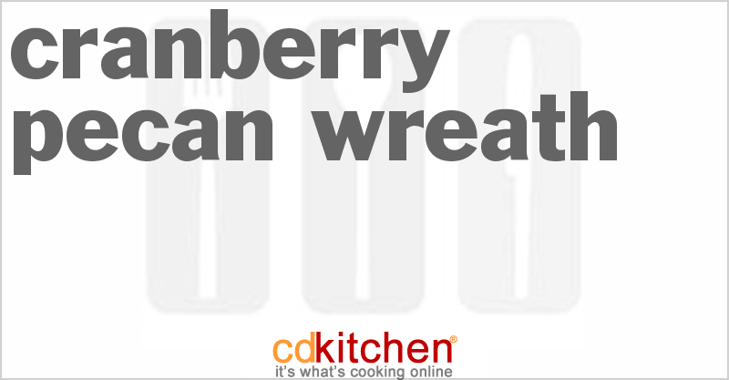 Cranberry Pecan Wreath - CDKitchen.com