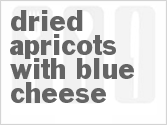 recipe for dried apricots with blue cheese