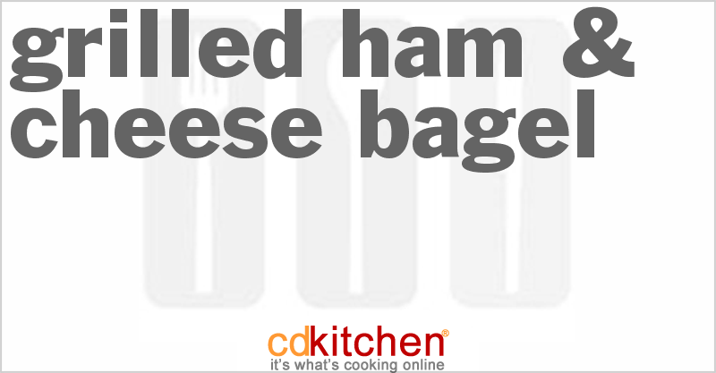 Grilled Ham & Cheese Bagel - CDKitchen.com