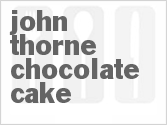 recipe for john thorne chocolate cake