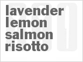 recipe for lavender-lemon salmon risotto