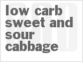 recipe for low carb sweet and sour cabbage