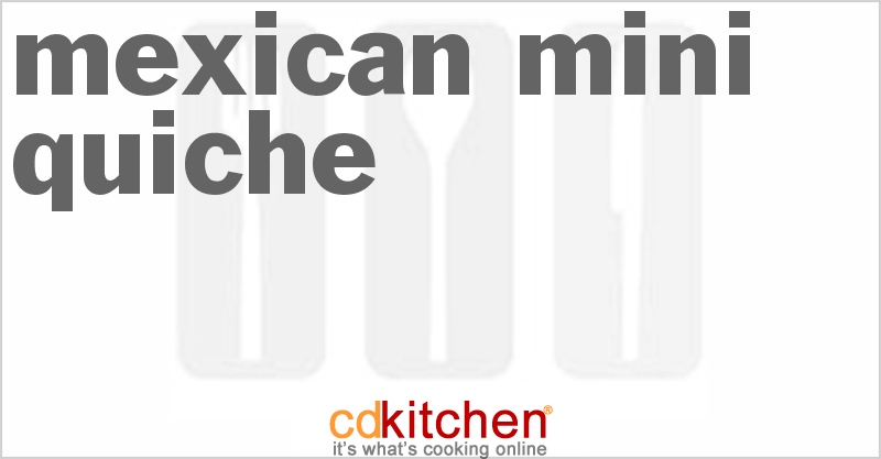 Mexican Mini Quiche - CDKitchen.com