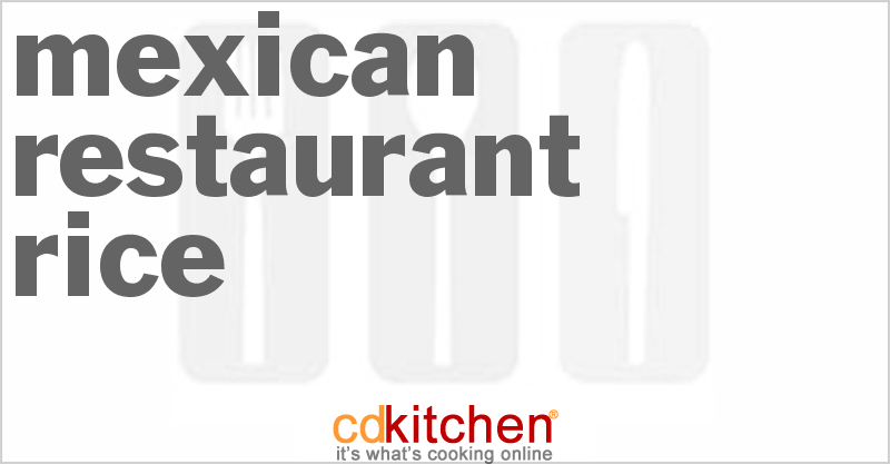 Mexican Restaurant Rice Recipe | CDKitchen.com