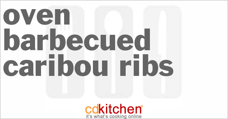 Oven Barbecued Caribou Ribs - CDKitchen.com