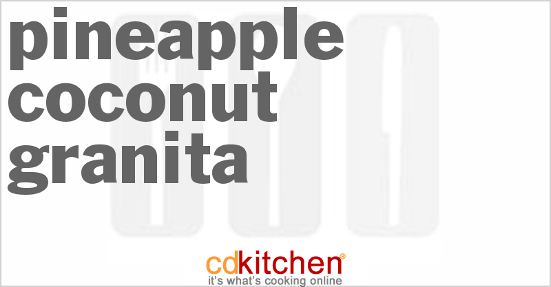 Pineapple Coconut Granita - CDKitchen.com