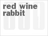 recipe for red wine rabbit