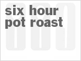 recipe for six-hour pot roast