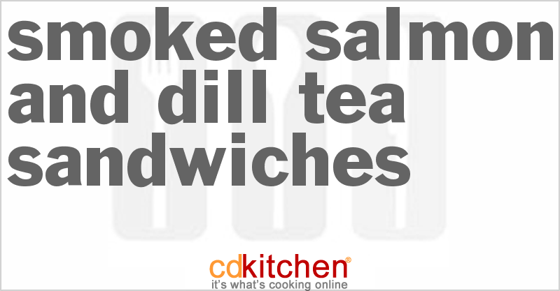 Smoked Salmon and Dill Tea Sandwiches - CDKitchen.com