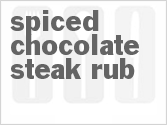 recipe for spiced chocolate steak rub