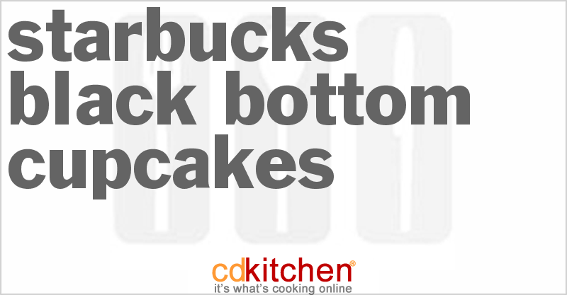 Starbucks Black Bottom Cupcakes - CDKitchen.com
